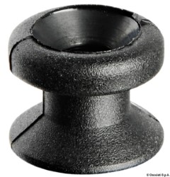 Nylon tarpaulin lacing button black 